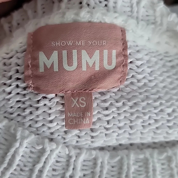 Nwot Show Me Your MuMu Sue Cuffed Knit Sweater Sz XS - Picture 10 of 13